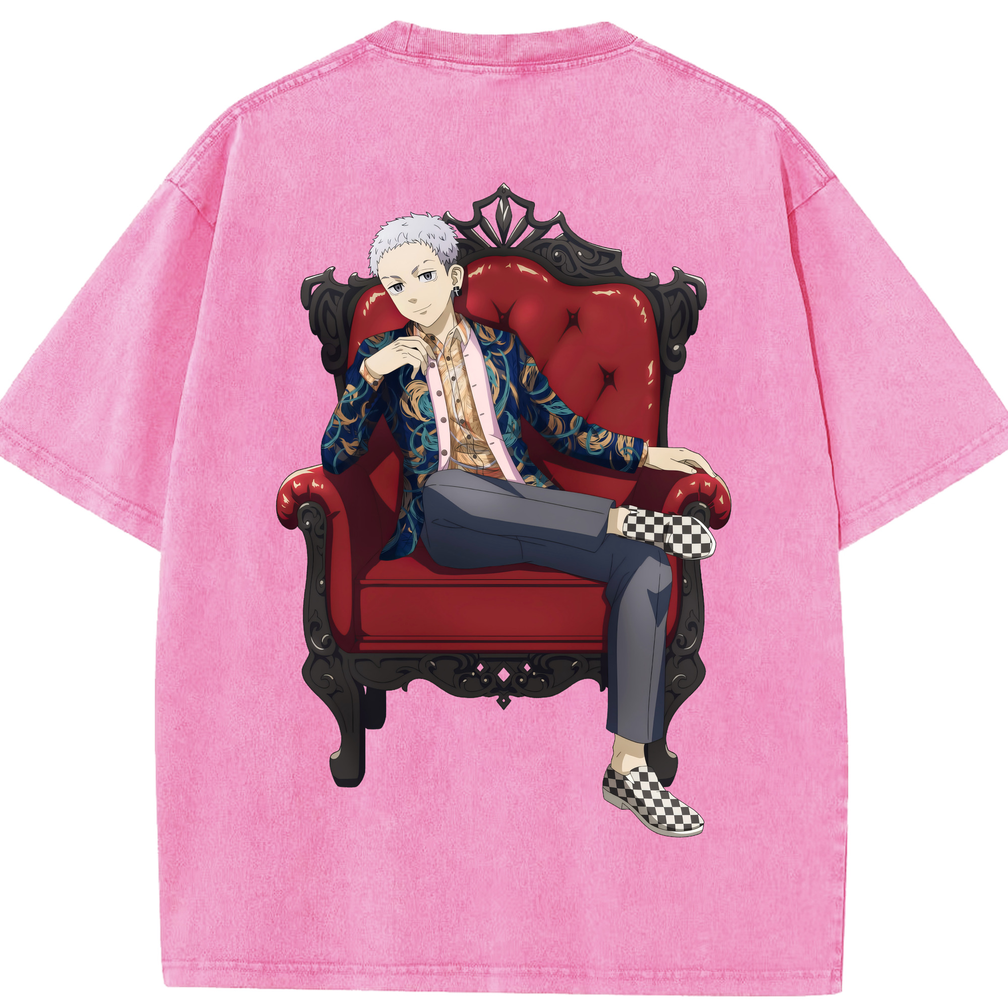 （画像用） 東京リベンジャーズ Tokyo Revengers 綿100% ヴィンテージ風 半袖Tシャツ（背面プリント）